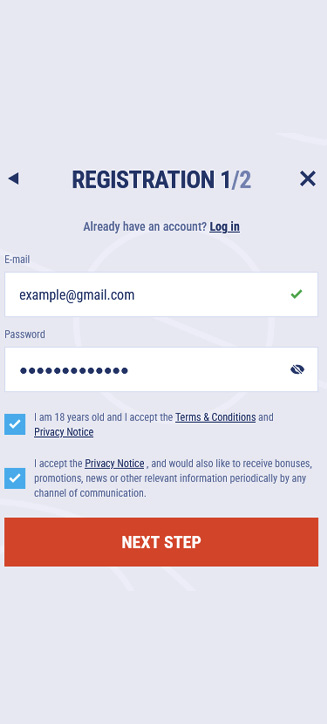 Processo di registrazione di TikiTaka su smartphone Processo di registrazione di TikiTaka su smartphone